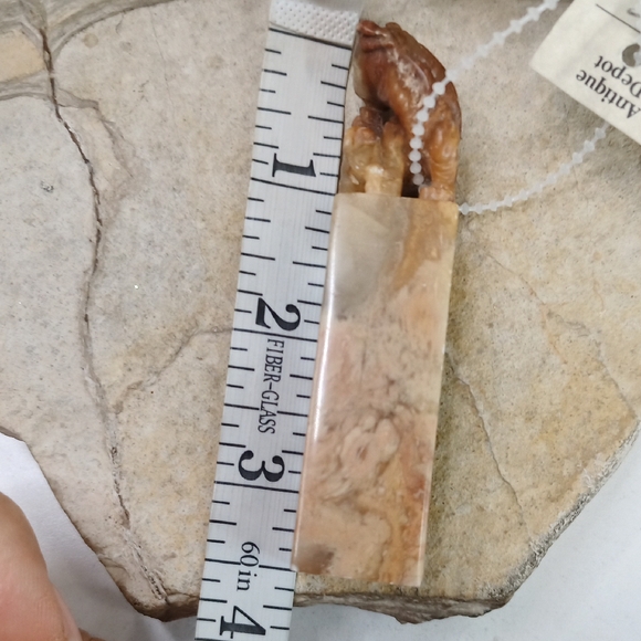 Antique Carved Stone Seal with Foo Dogs Chinese Lion Motif - Picture 7 of 7